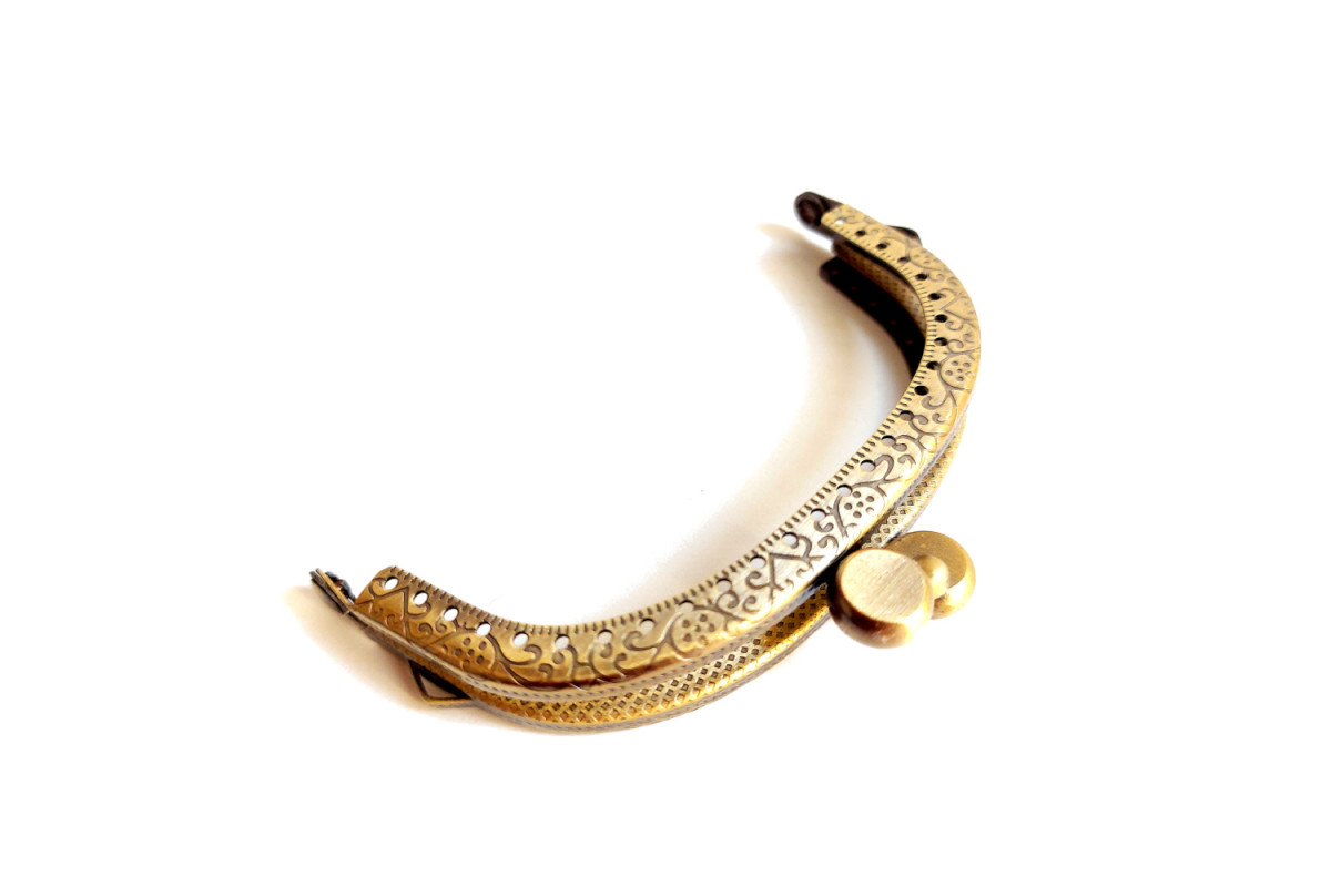 Chiusura per Borse Bronzo -  9,5 cm