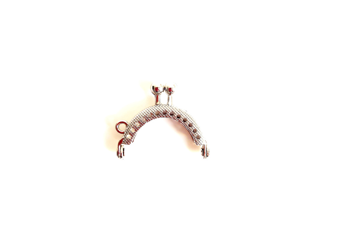 Chiusura per Borse Mini Argento - 4 cm