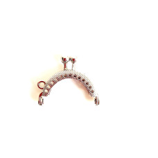 Chiusura per Borse Mini Argento - 4 cm Chiusura per Borse Mini Argento - 4 cm