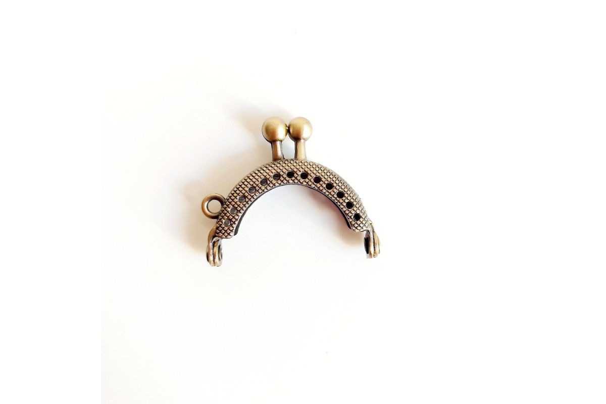 Chiusura per Borse Mini Bronzo - 4 cm