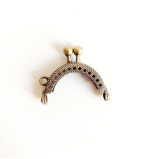 Chiusura per Borse Mini Bronzo - 4 cm Chiusura per Borse Mini Bronzo - 4 cm