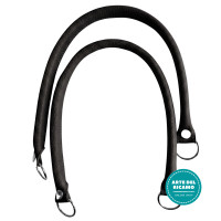 Manici per Borsa in Ecopelle Nero - Lunglezza 55 cm Manici per Borsa in Ecopelle Nero - Lunglezza 55 cm