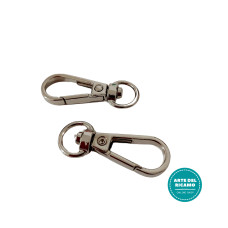 Moschettoni Apribili per Manici e Tracolle - Colore Argento Moschettoni Apribili per Manici e Tracolle - Colore Argento