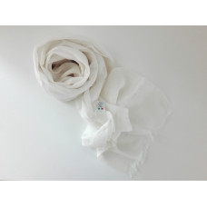 Sciarpa in Puro Lino Pashmina - Colore Ecru Sciarpa in Puro Lino Pashmina - Colore Ecru