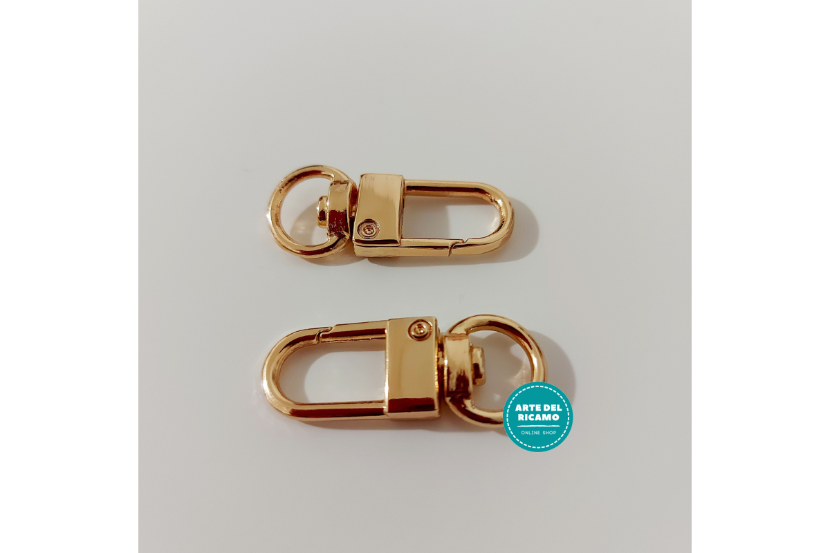 Moschettoni Apribili Colore Oro - 34 mm