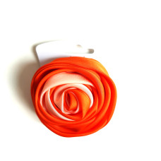 Rosa per Abiti e Capelli con Spilla - Arancione Rosa per Abiti e Capelli con Spilla - Arancione