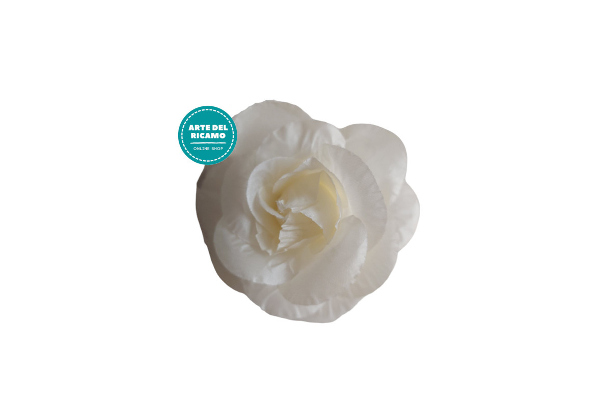 Fiori per Abiti e Capelli con Spilla - Rosa Panna Fiori per Abiti e Capelli con Spilla - Rosa Panna