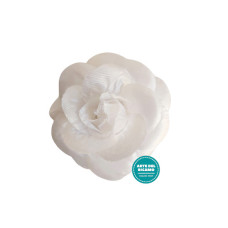 Fiori per Abiti e Capelli con Spilla - Rosa Bianca Fiori per Abiti e Capelli con Spilla - Rosa Bianca