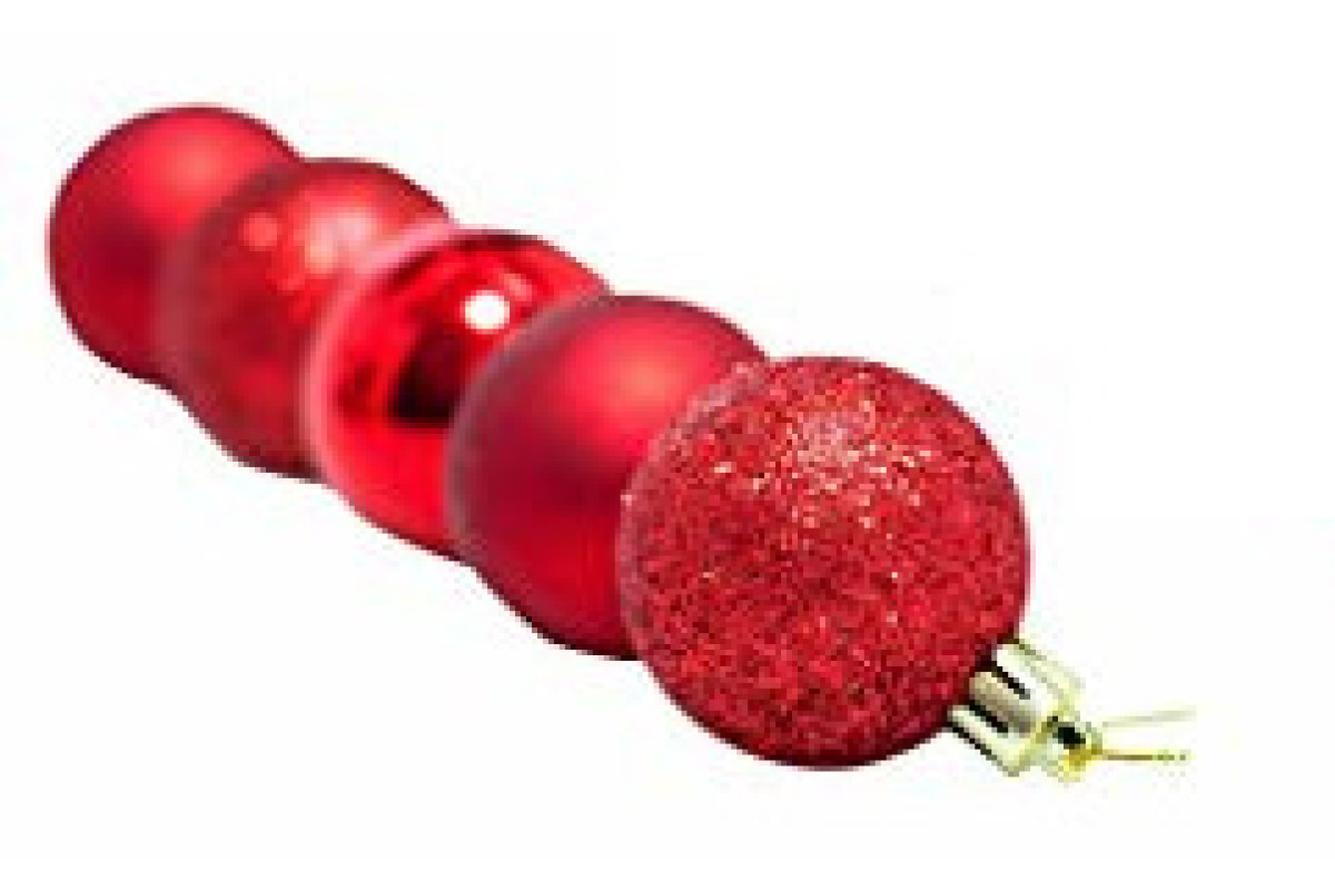Red Christmas Balls - Diameter 3 cm