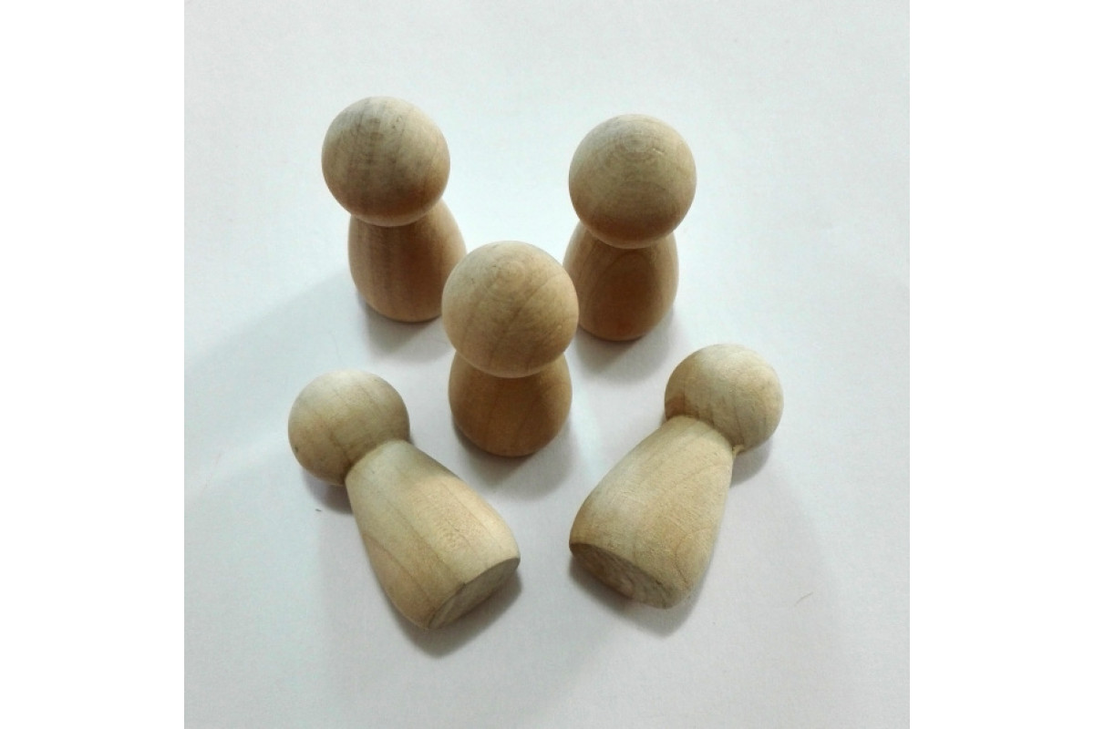 Wood Doll - Size 4,5 cm Wood Doll - Size 4,5 cm