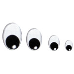 Ojos Móviles Oval de 1 cm Ojos Móviles Oval de 1 cm