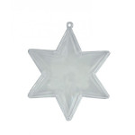 Estrella de Plástico Transparente - Diametro 7 cm Estrella de Plástico Transparente - Diametro 7 cm