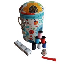 Astuccio per Cucito con Puntaspilli - Girasoli