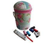 Astuccio per Cucito con Puntaspilli - Romantiche Rose Astuccio per Cucito con Puntaspilli - Romantiche Rose