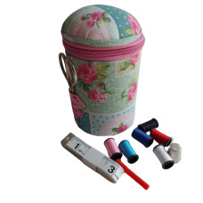 Astuccio per Cucito con Puntaspilli - Romantiche Rose