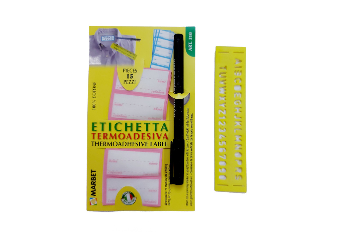 Marbet - Etichette Termoadesive Personalizzabili - Rosa Marbet - Etichette Termoadesive Personalizzabili - Rosa