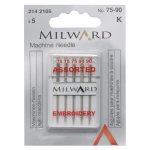 Milward - Agujas Surtidas para Bordado a Máquina - Numero 75 - 90 Milward - Agujas Surtidas para Bordado a Máquina - Numero 75 - 90