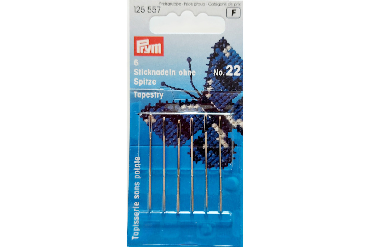 Prym - Aghi Lana con Punta Arrotondata e Cruna Oro n. 22 Prym - Aghi Lana con Punta Arrotondata e Cruna Oro n. 22