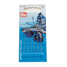 Prym - Tapestry Needles with Blunt Point and Gold Eye - Size 24-26 Prym - Tapestry Needles with Blunt Point and Gold Eye - Size 24-26