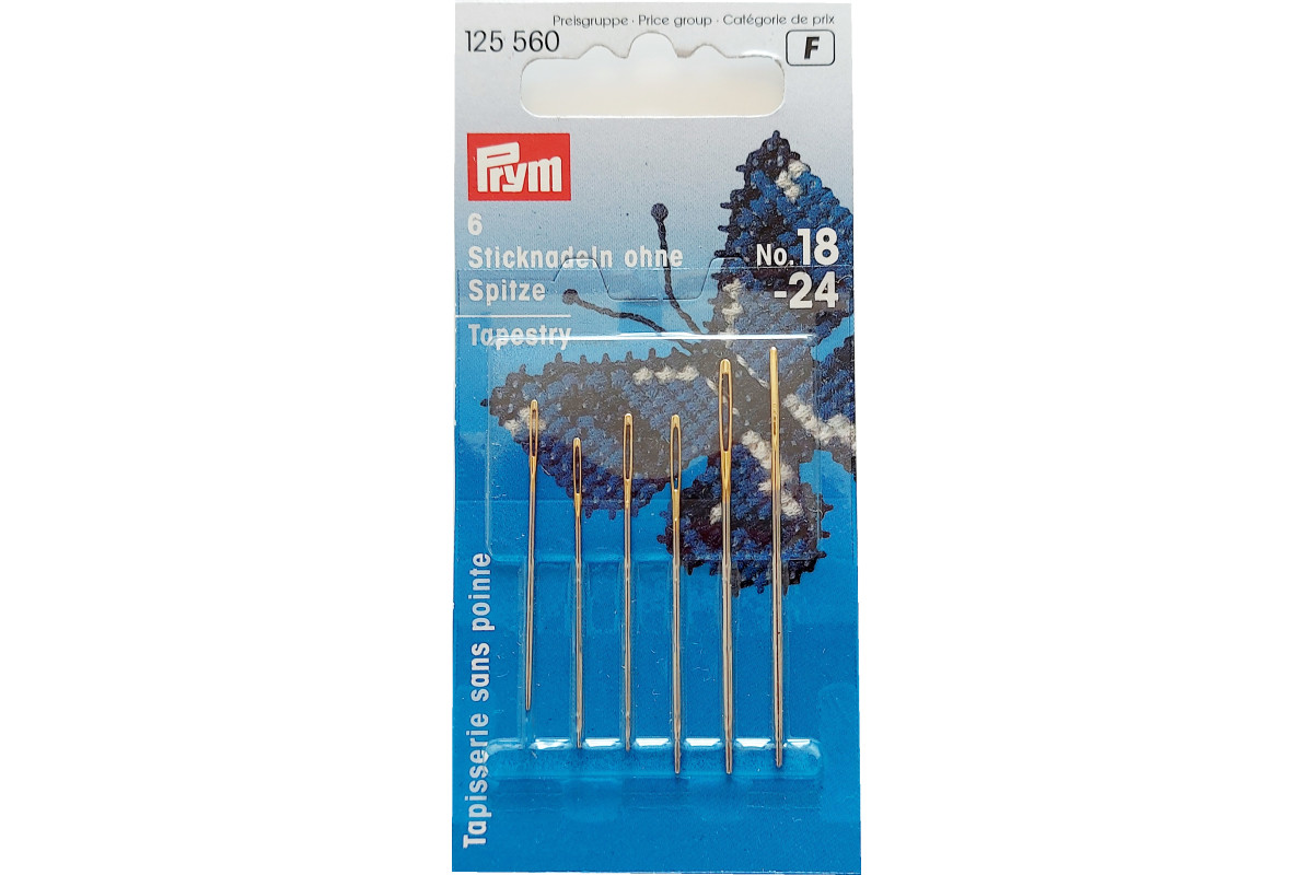 Prym - Aghi Lana Senza Punta con Cruna Oro - Assortiti 18-24 Prym - Aghi Lana Senza Punta con Cruna Oro - Assortiti 18-24