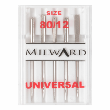 Milward - Aghi Universali per Macchine da Cucire - Numero 80 - 12 Milward - Aghi Universali per Macchine da Cucire - Numero 80 - 12