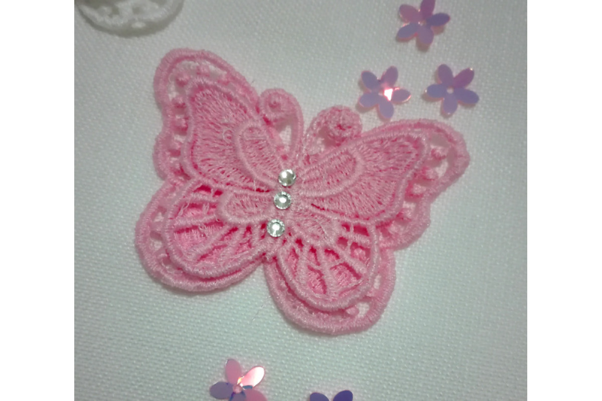 Farfalla Merletto - Rosa Farfalla Merletto - Rosa