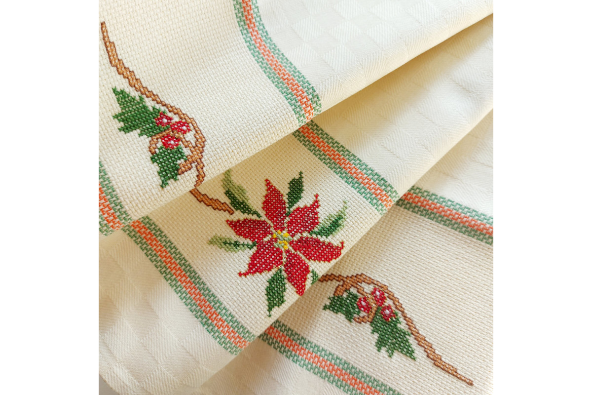 Strofinaccio Natalizio - Stelle di Natale Strofinaccio Natalizio - Stelle di Natale