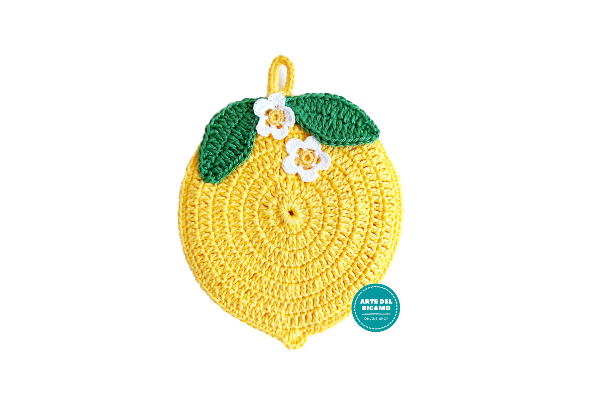 Crochet Lemon Pot Holder