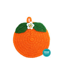 Agarradera de Ganchillo - Naranja