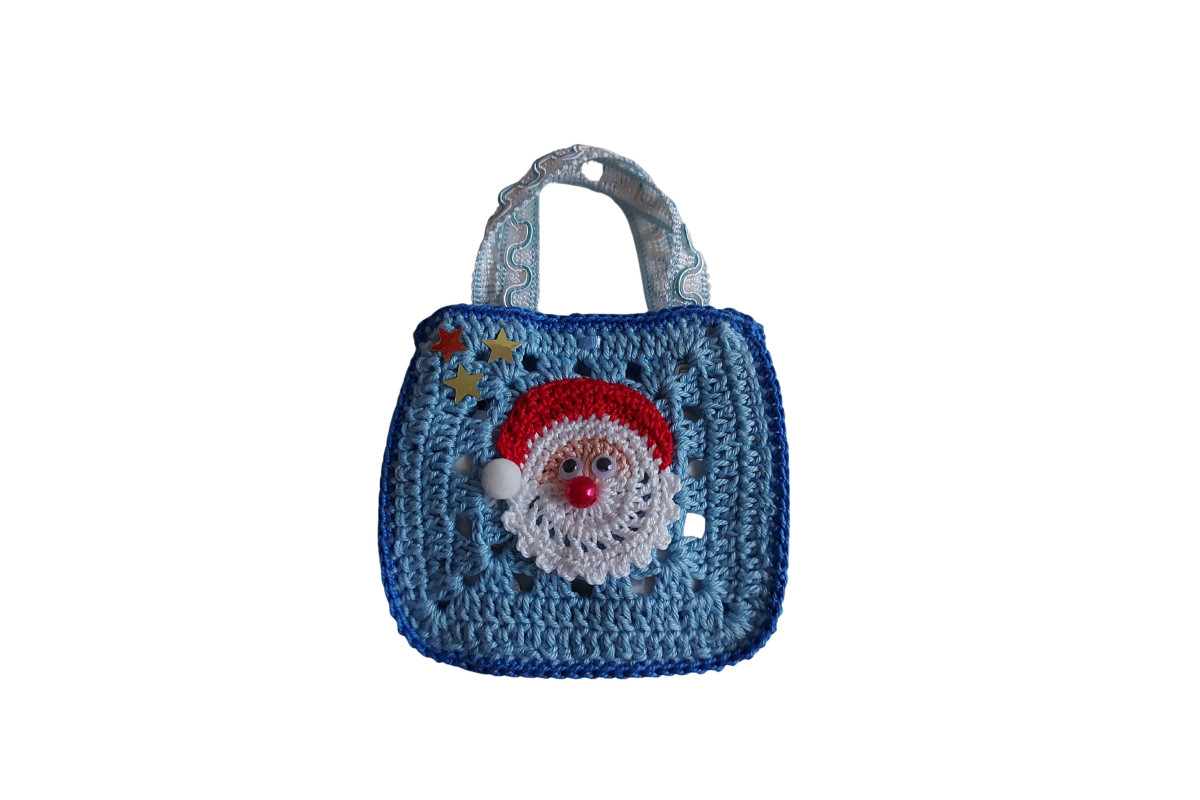 Christmas Crochet Bag - Santa Claus Christmas Crochet Bag - Santa Claus