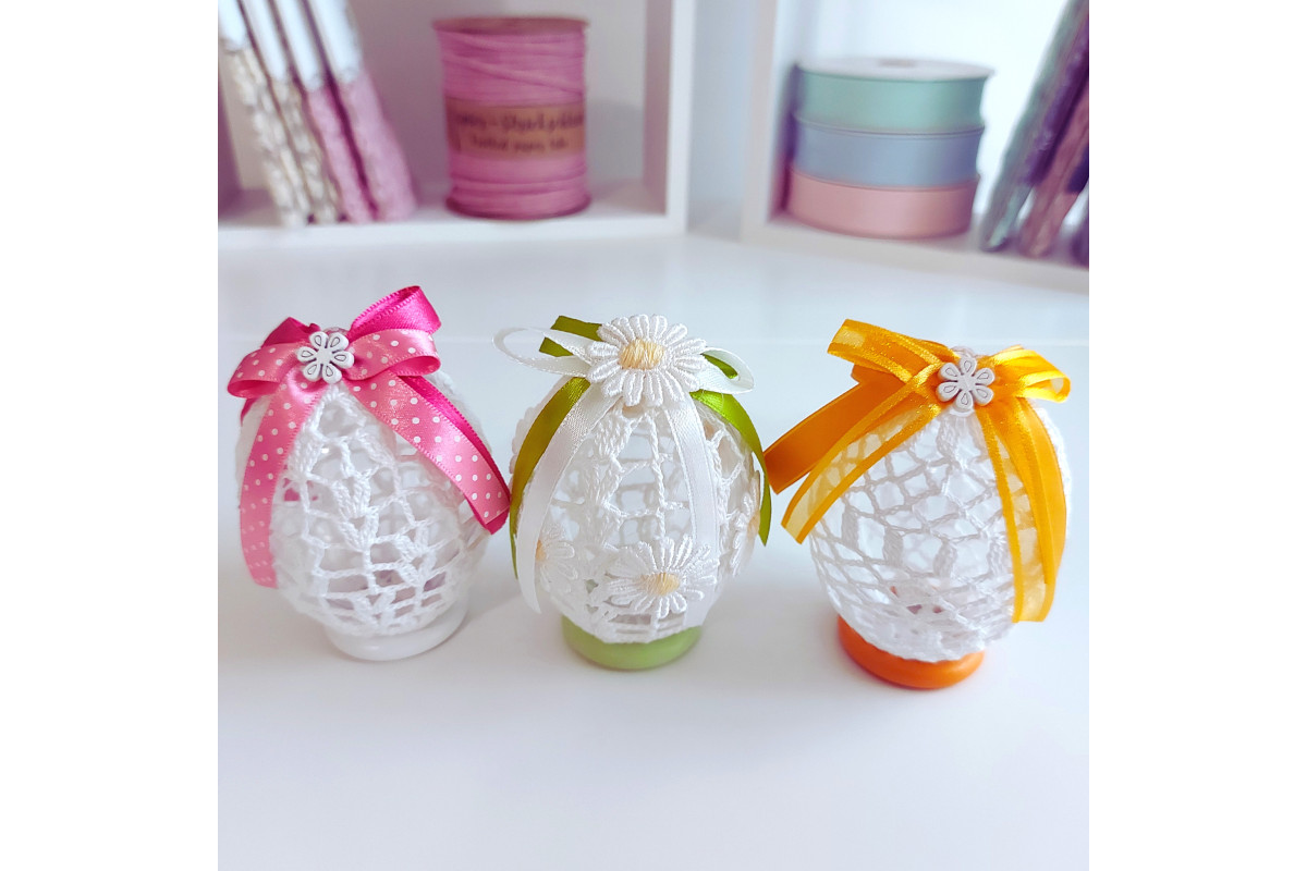 Large Crochet Easter Eggs