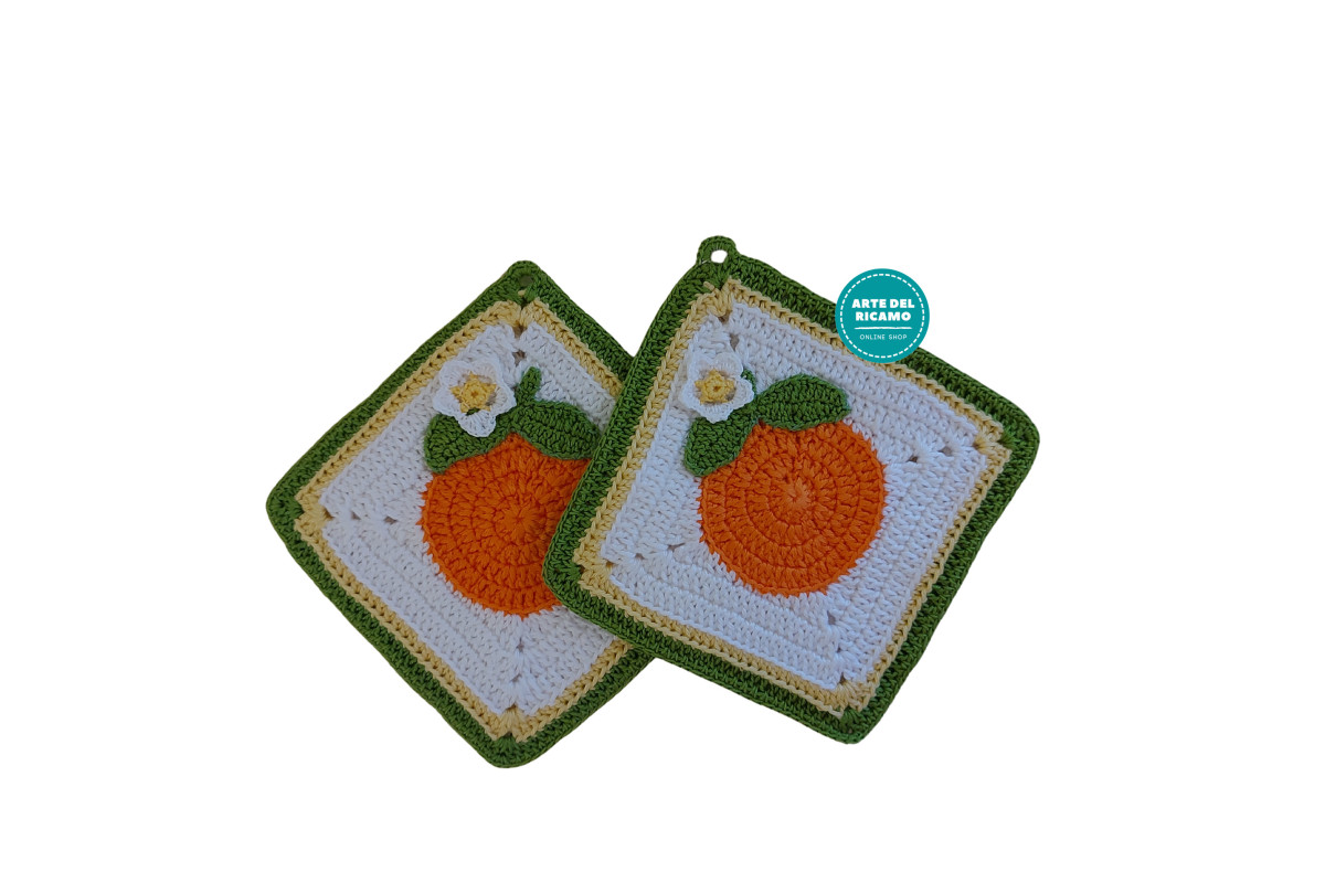 Crochet Potholders - Orange Crochet Potholders - Orange