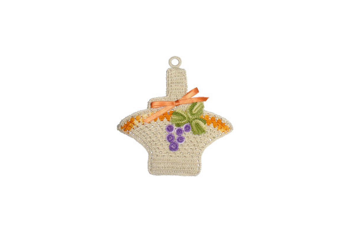 Crochet Potholder - Grape Basket Crochet Potholder - Grape Basket