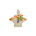 Crochet Potholder - Grape Basket