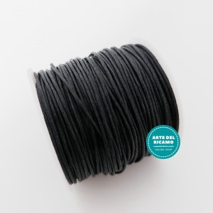 Waxed Cotton Thread - Size 1 mm Color Dark Blue