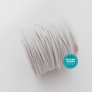 Waxed Cotton Thread - Size 1 mm Color White