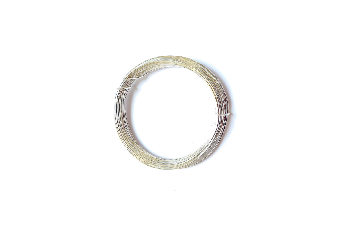Silver Aluminum Wire - Size 1 mm Silver Aluminum Wire - Size 1 mm