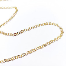Catena in Oro Giallo Forzatina Piatta - Confezione da 10 metri Catena in Oro Giallo Forzatina Piatta - Confezione da 10 metri