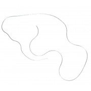 Cadena de Plata Tubolar para Collares y Pulseras - Longitud 50 cm