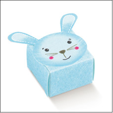 Cajitas para Recuerdos de Nacimiento - Conejo Celeste Cajitas para Recuerdos de Nacimiento - Conejo Celeste