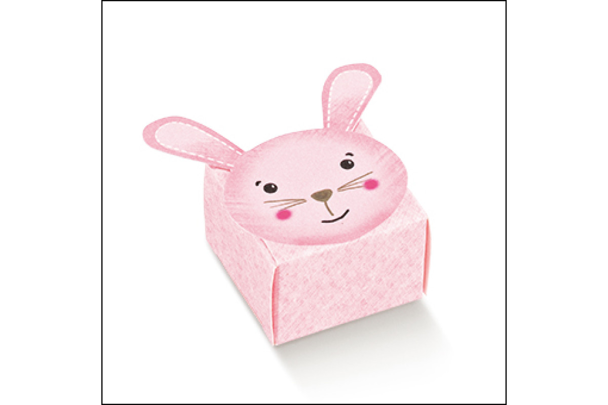 Scatola Nascita Rosa - Astuccio Coniglio