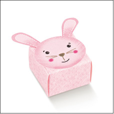 Cajitas para Recuerdos de Nacimiento - Conejo Rosa Cajitas para Recuerdos de Nacimiento - Conejo Rosa
