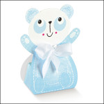 Scatola Portaconfetti Celeste - Panda Scatola Portaconfetti Celeste - Panda