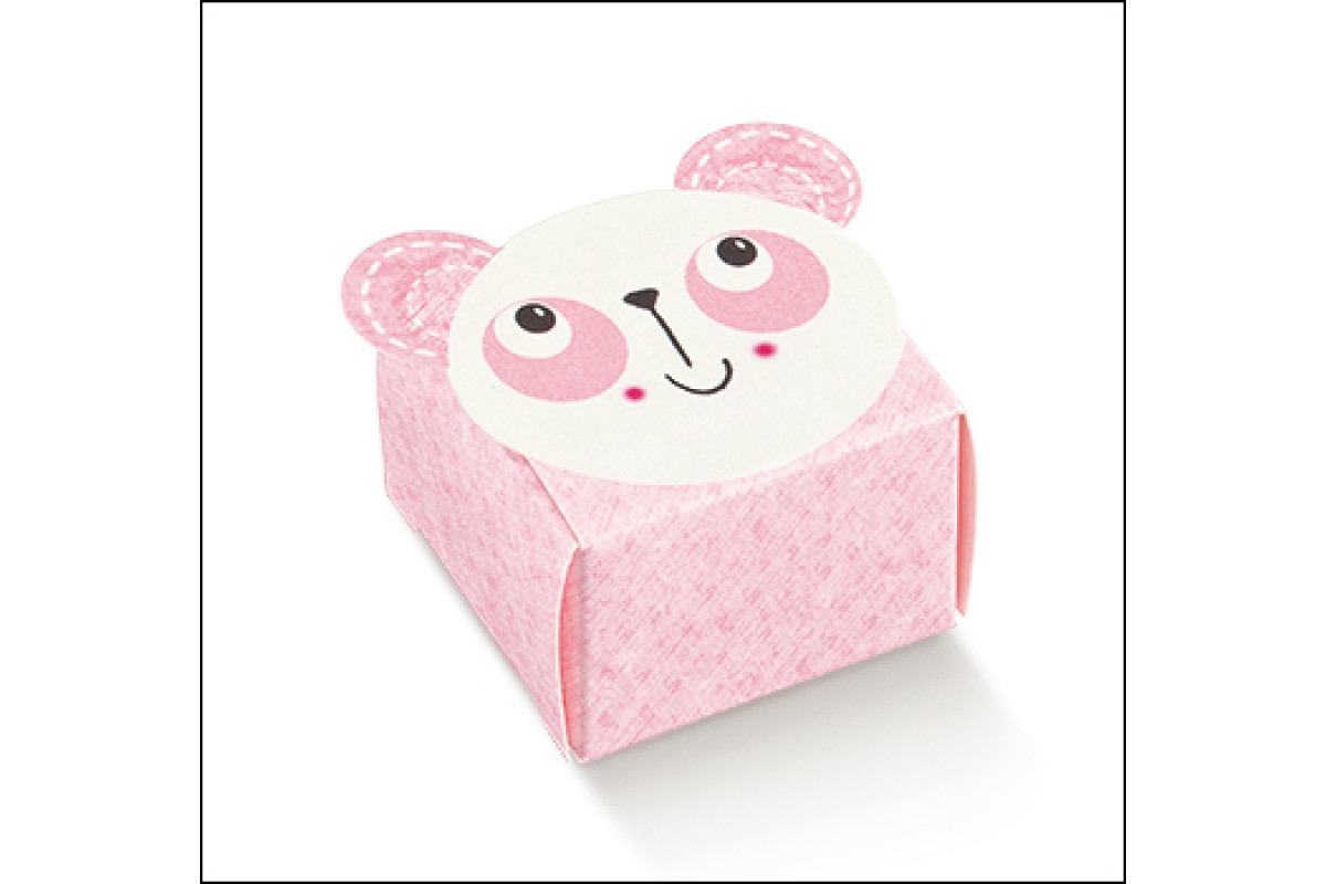 Favor Box for Newborn - Pink Panda
