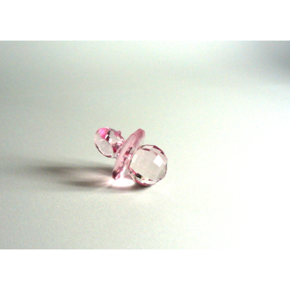 Transparent Pacifier Gift - Pink