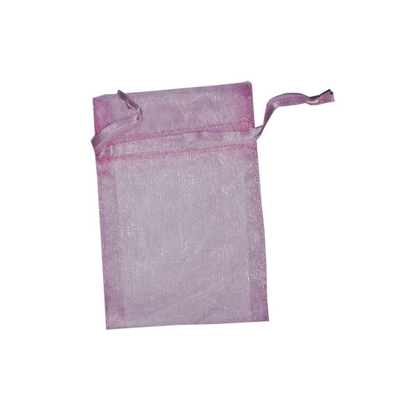 Pink Organza Bag  - Size 7.5 x10 cm