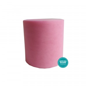 Pink Tulle Ribbon - Width 12,5 cm