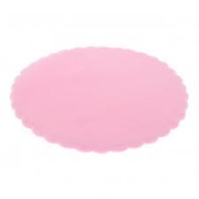 Scalloped Round Tulle  - Pink