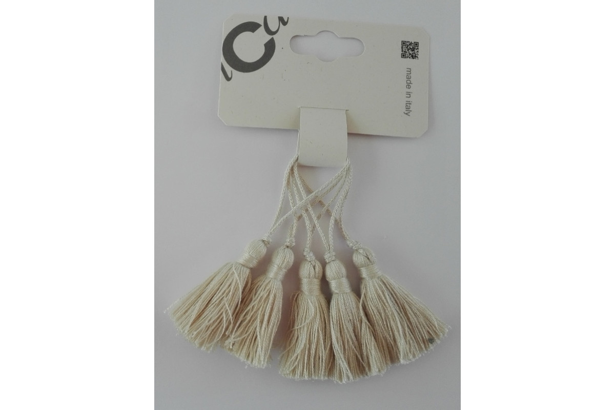 Borla Decorativa de Viscosa - Dimension 5 cm - Color Crema Borla Decorativa de Viscosa - Dimension 5 cm - Color Crema