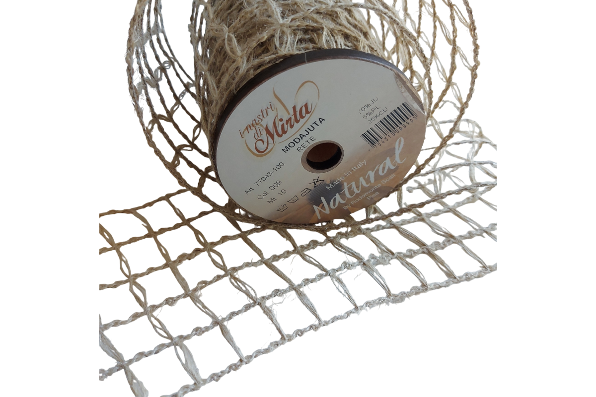 I Nastri di Mirta - Natural Jute Mesh I Nastri di Mirta - Natural Jute Mesh